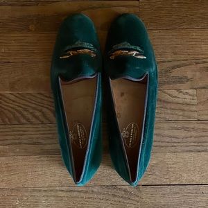 Men’s Stubbs & Wootton Fox Velvet Loafers- Sz 10.5